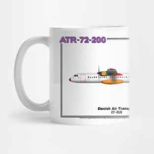 Avions de Transport Régional 72-200 - Danish Air Transport (Art Print) Mug
